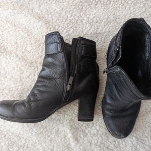 Genuine Leather Boots with Heels